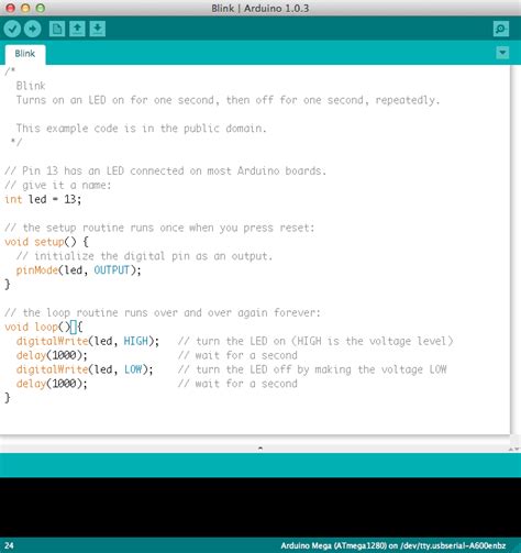 simple code for arduino uno
