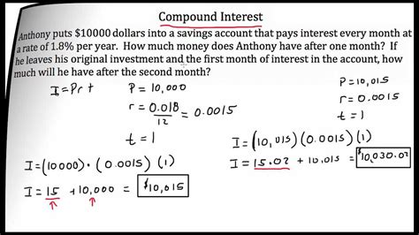 simple compound interest formula example with solution