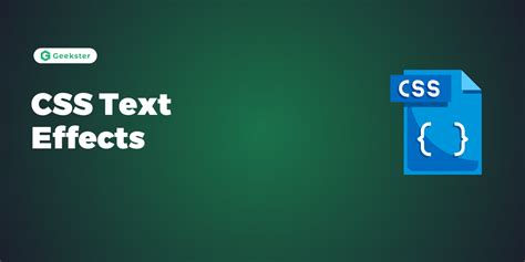 simple css text effects