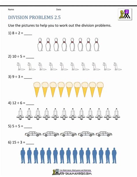 simple division problems