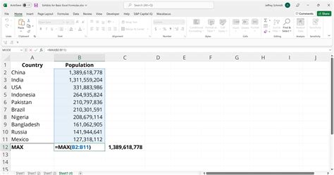 simple excel formulas