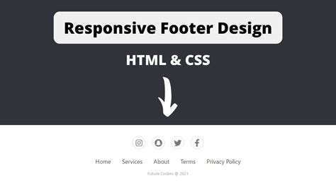 simple footer code in html and css