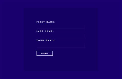 simple form in html and css codepen