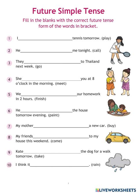 simple future tense questions exercises with answers pdf