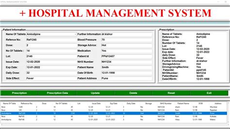 simple hospital management system project in python