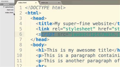 simple html and javascript example