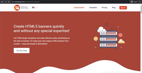 simple html banner code