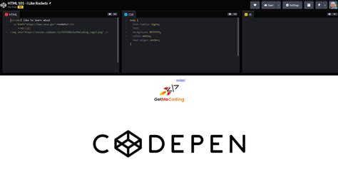 simple html page codepen