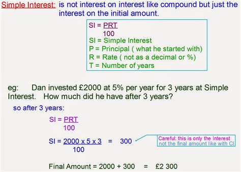 simple interest formula example with solution class 10