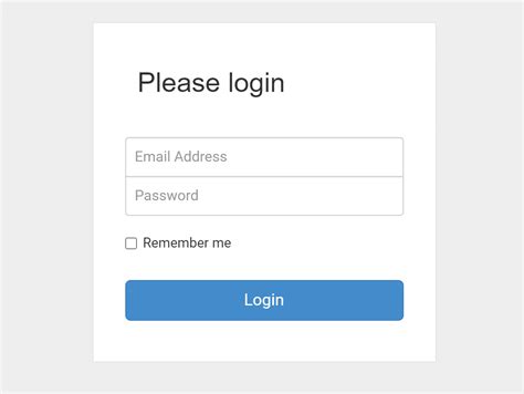 simple login form in html using bootstrap