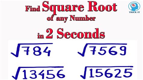 simple method to find square root of a number