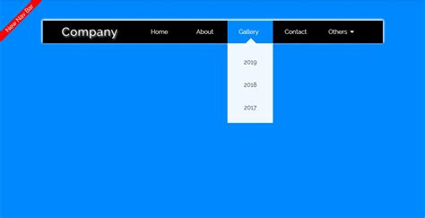 simple navigation bar html code