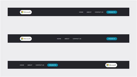 simple navigation bar html code with css
