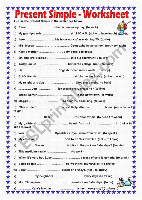 simple present exercises affirmative negative and interrogative sentences pdf