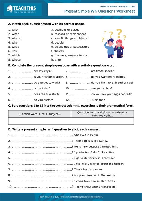 simple present tense wh questions exercises with answers pdf