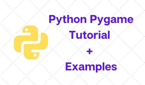simple pygame example