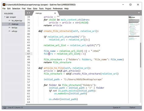 simple python code editor
