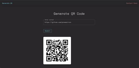 simple qr code generator github