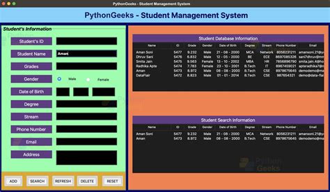 simple student management system project in python