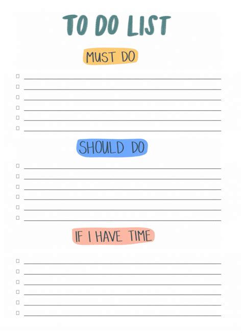 simple to do list