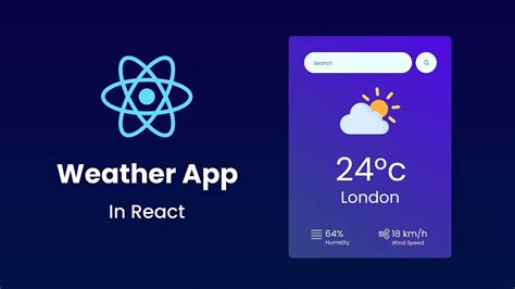 simple weather app using react