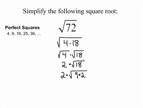 simplify square root calculator with steps