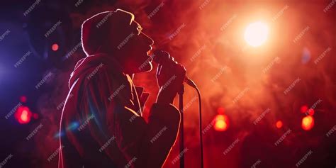 singer emoting on stage