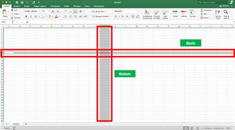 Persiapkan Sistematika Baris dan Kolom pada Excel