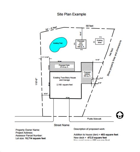 site plan example pdf