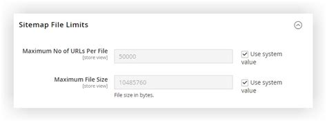 sitemap xml file size limit