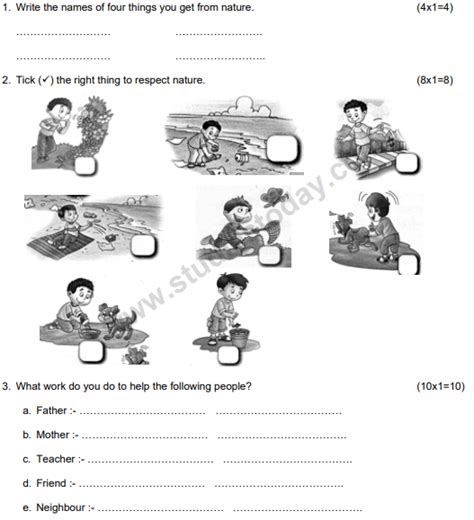 situation based questions on moral values for class 3 with answers