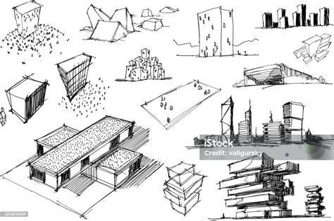 sketsa desain arsitektur
