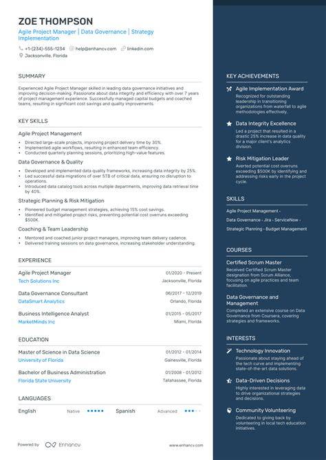 skill focused cv
