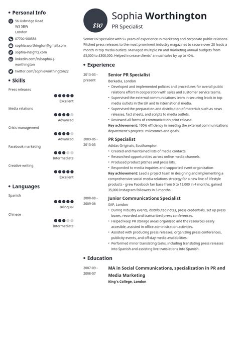 skills based cv examples uk
