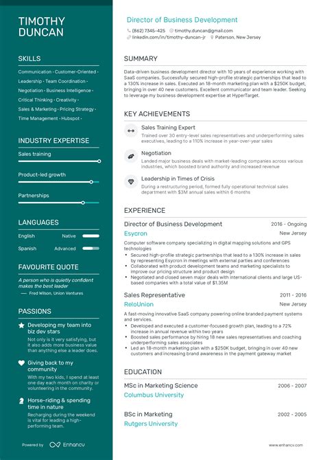 skills for cv examples pdf