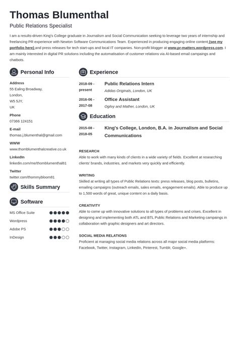 skills in resume format