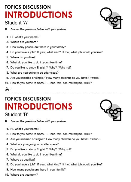 small group introduction questions