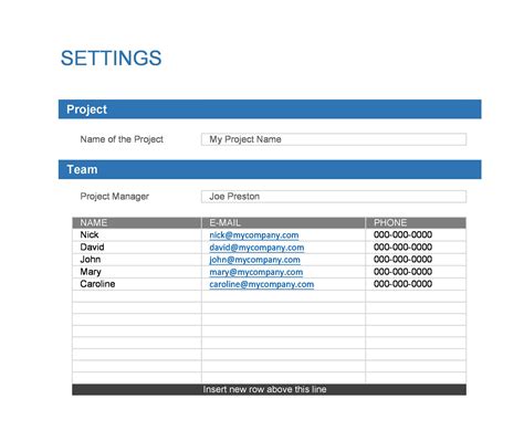 small project plan example