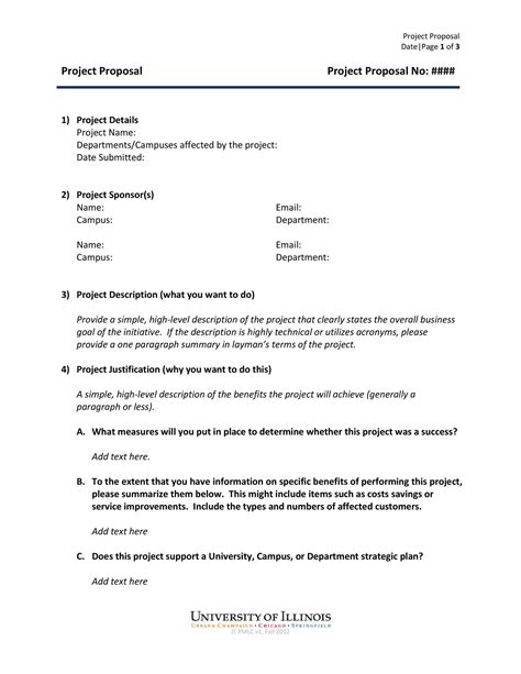 small project proposal template