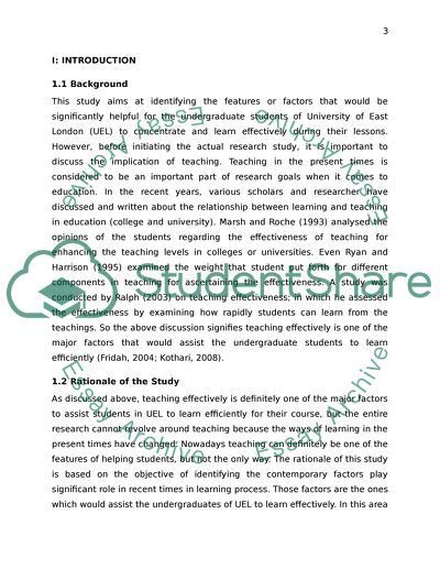 small scale research project example
