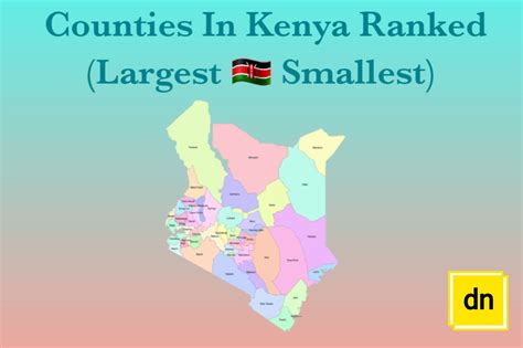 smallest counties in kenya by size