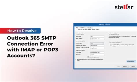 smtp error in outlook