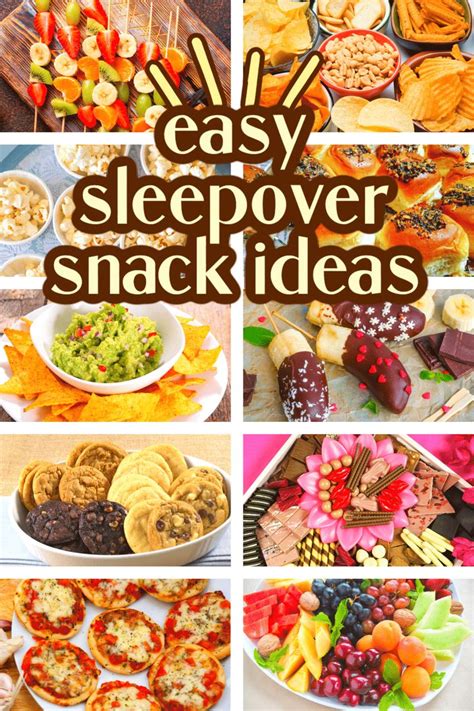 snacks menu list for party
