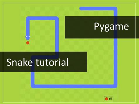 snake game tutorial pygame