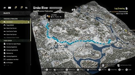 Snowrunner Urska River Walkthrough