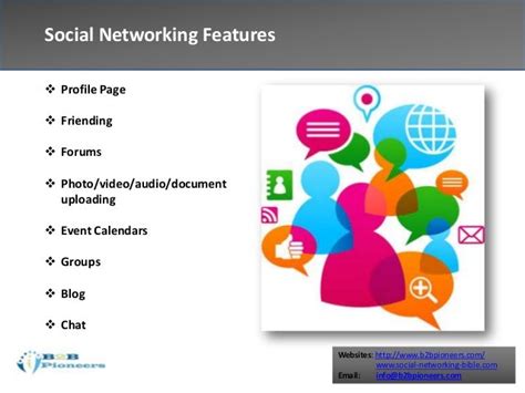 Social networking features