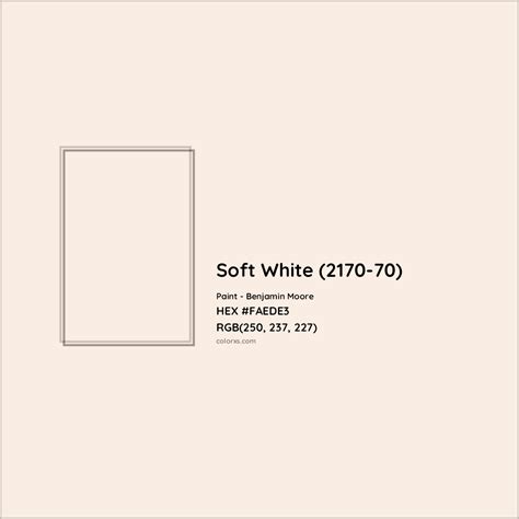 soft white paint code