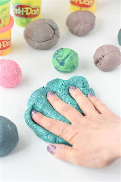 Softening dried playdough in oven