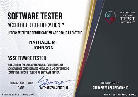 software certification