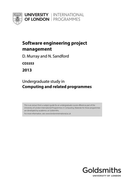 software engineering project management pdf